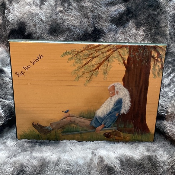 Hand-Painted Folk Art Stool - Picture 2 of 16